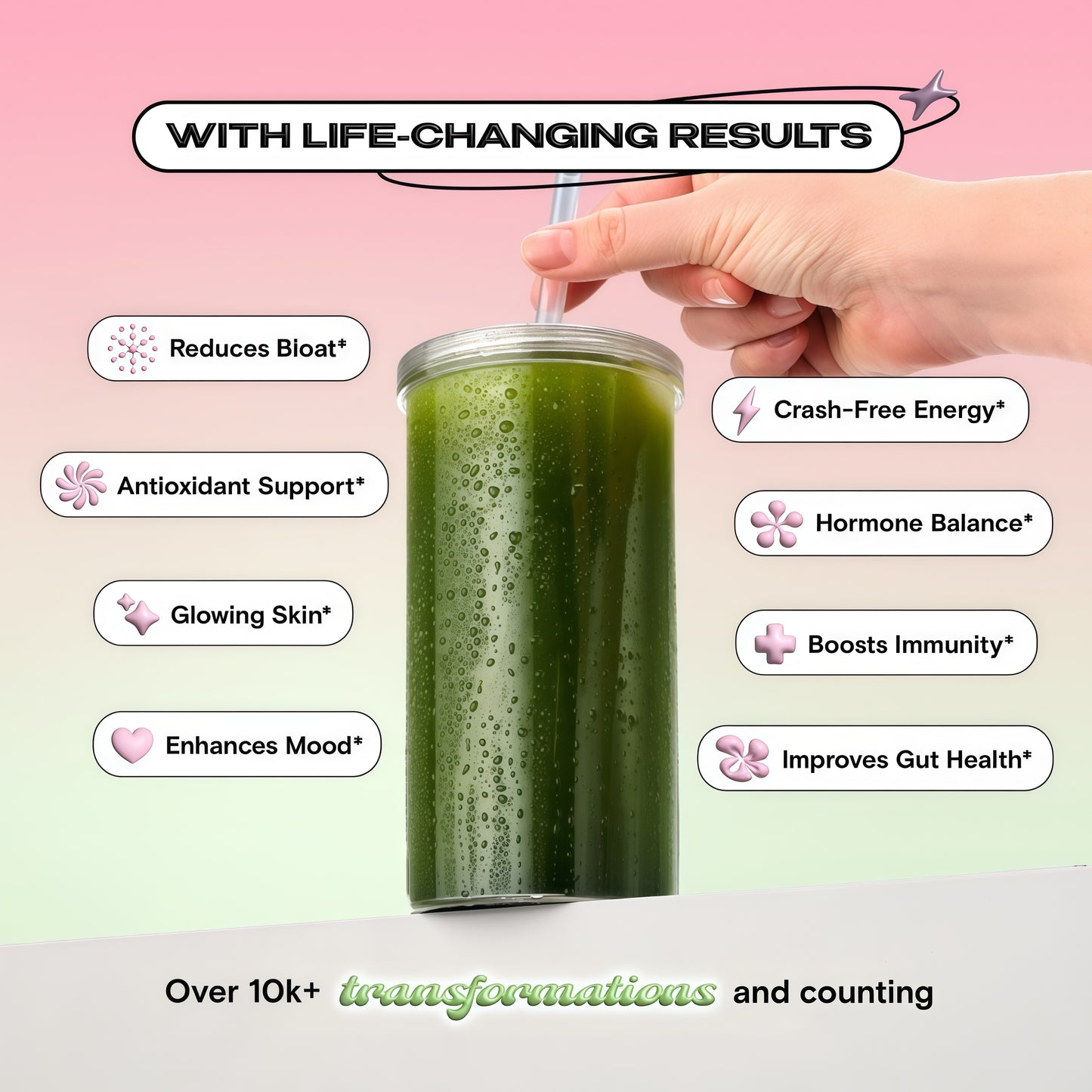 Kiala Nutrition Super Greens Watermelon Slush 30 Servings