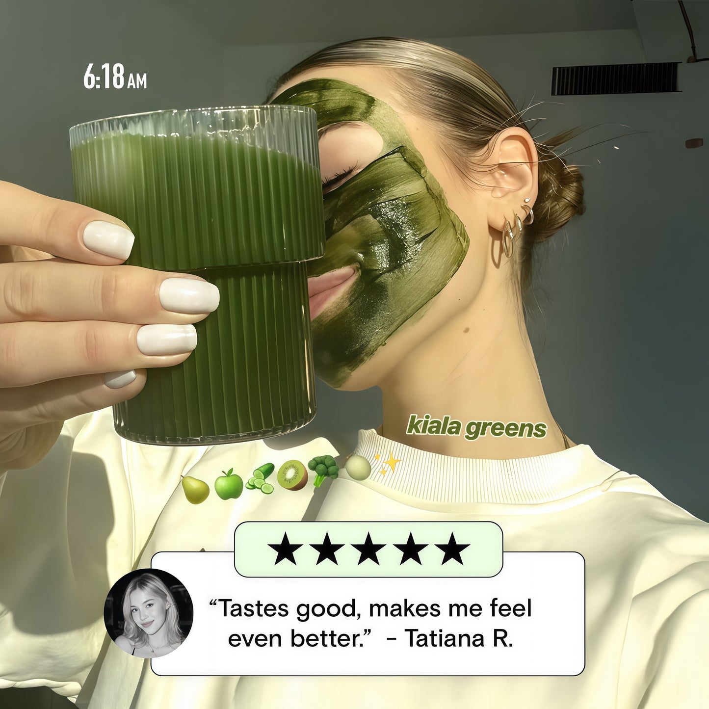 Kiala Nutrition Super Greens Watermelon Slush 30 Servings