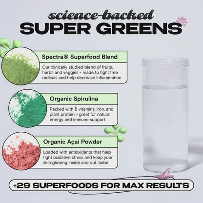 Kiala Nutrition Super Greens Watermelon Slush 30 Servings